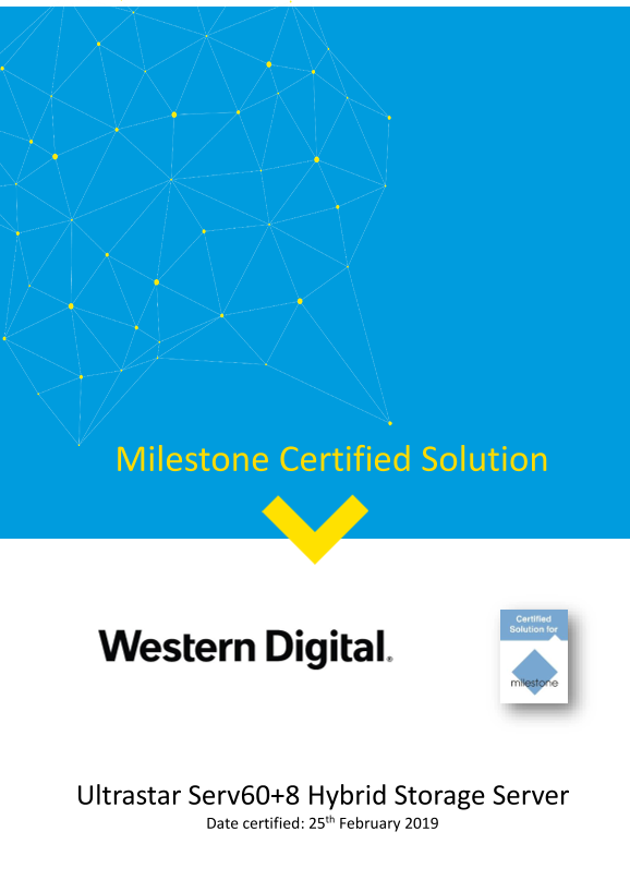 WD Milestone Certified Surveillance Solution Ultrastar Serv60+8 Hybrid Storage Server for Data Centers - Western Digital English (US) - Page 1