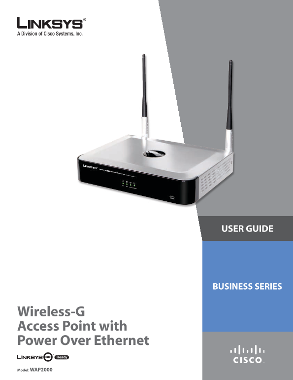 LINKSYS WAP2000 User Guide and Installation Instructions - Page 1