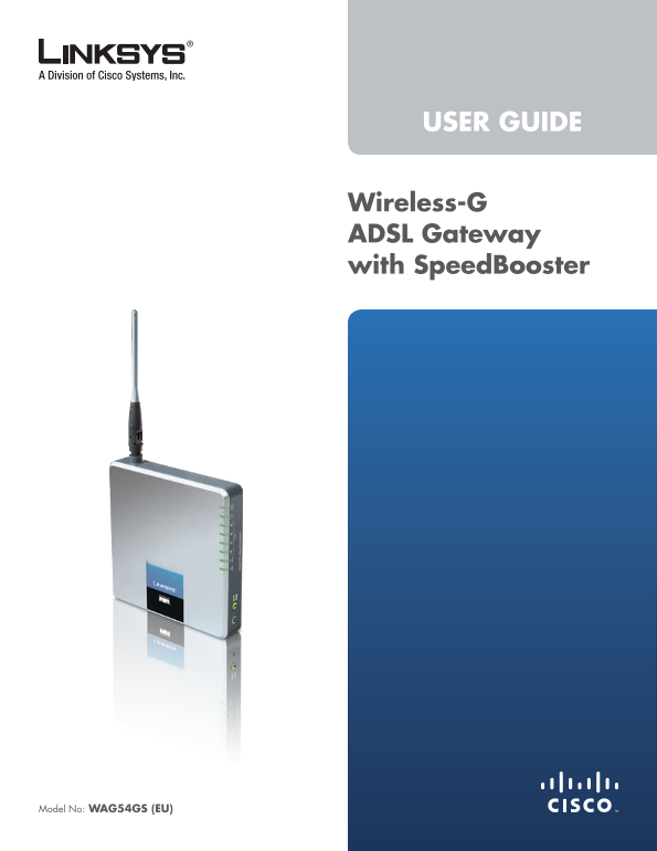 LINKSYS WAG54GS (EU) User Guide and Manual - Page 1