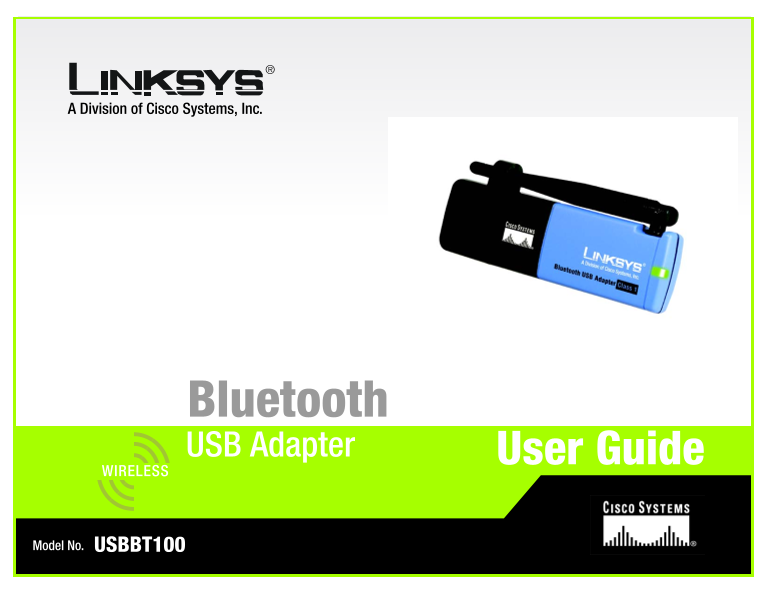 LINKSYS USBBT100 User Guide and Manual - Page 1
