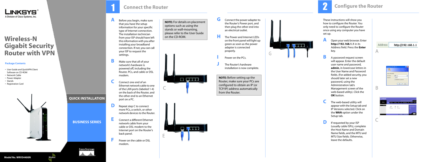 LINKSYS WRVS4400N User Guide and Manual - Page 1