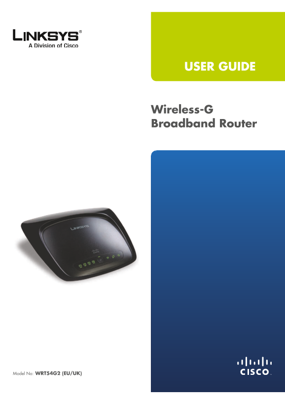 LINKSYS WRT54G2 User Guide and Manual - Page 1