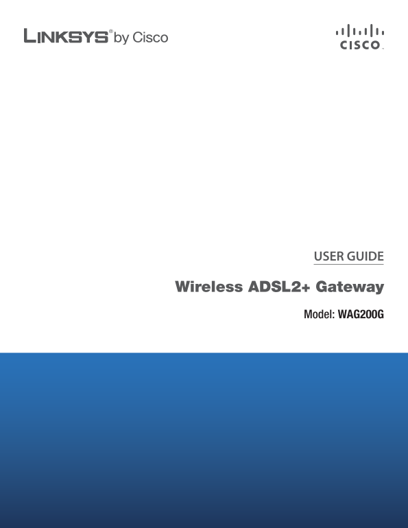 LINKSYS WAG200G User Guide and Manual - Page 1