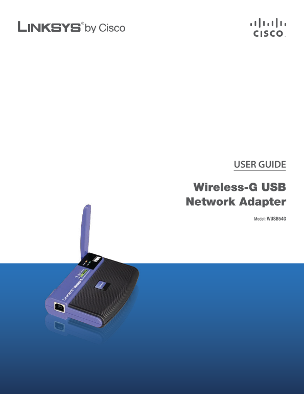 Linksys WUSB54G User Manual and Setup Guide - Page 1