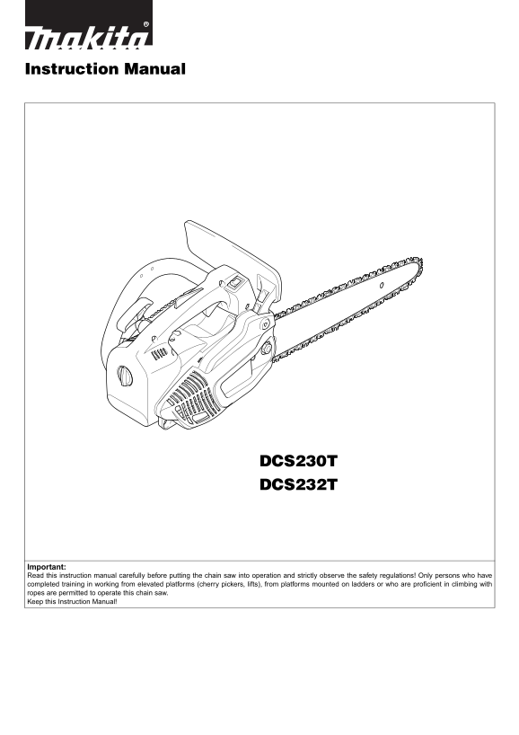 Makita DCS230T DCS232T Instruction Manual - Page 1