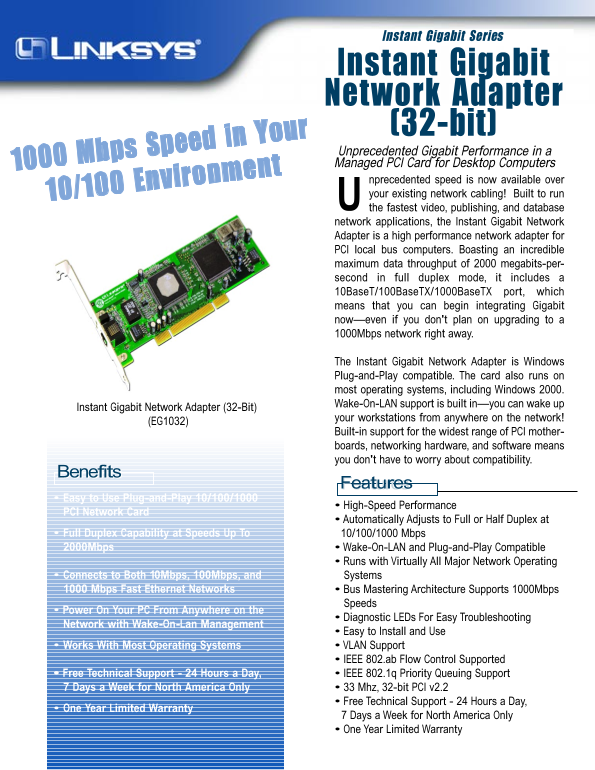 LINKSYS EG1032 User Guide - Page 1