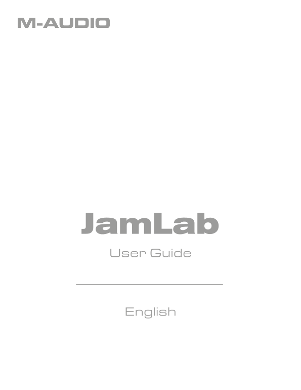 M-AUDIO JamLab User Guide - Page 1