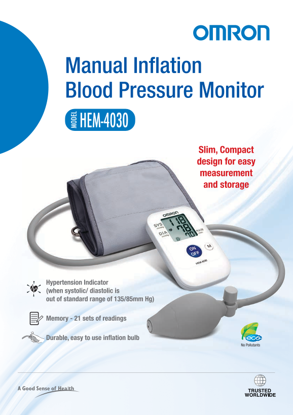 Omron HEM-4030 User's Manual - Page 1
