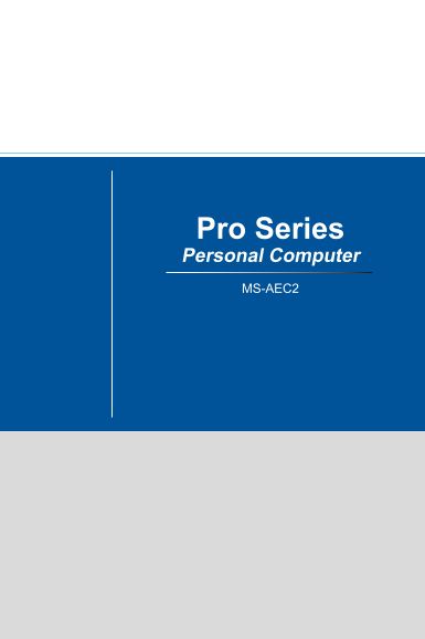 MSI Business & Productivity 24 SeriesPRO 24X 10M Product Manual & User Guide (Language: English) - Page 1