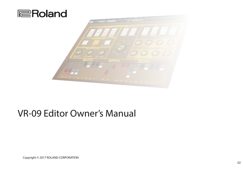 Roland V-Combo VR-730 Live Performance Keyboard [English] - Page 1