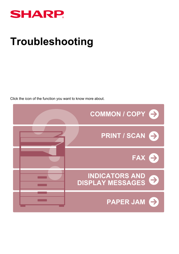Sharp Digital Composite Printer User Guide BP-CP2021X C2021R C2521R(10) - Page 1