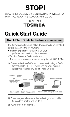 Toshiba IK-WB02A Quick User Guide - Page 1