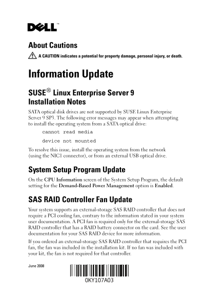 Dell SUSE Linux Enterprise Server 9 Installation Guide - Page 1
