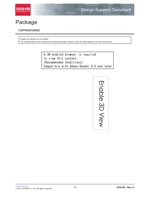 ROHM VQFN040V6060 User's Manual and Specifications - Page 1