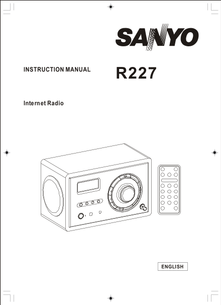 Sanyo R227 Instruction Manual - Page 1