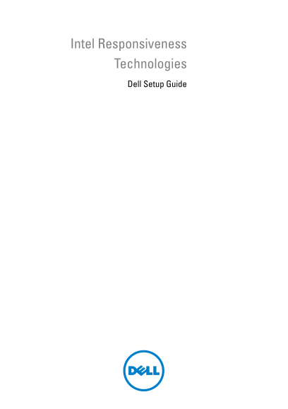 Dell Intel Responsiveness Technologies User Guide and Specifications - Page 1