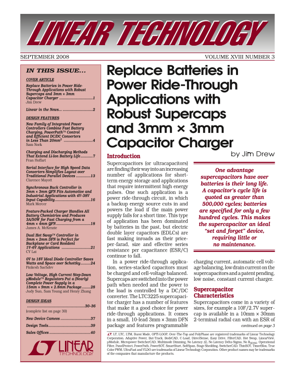 LINEAR LTC3225 User's Manual - Page 1
