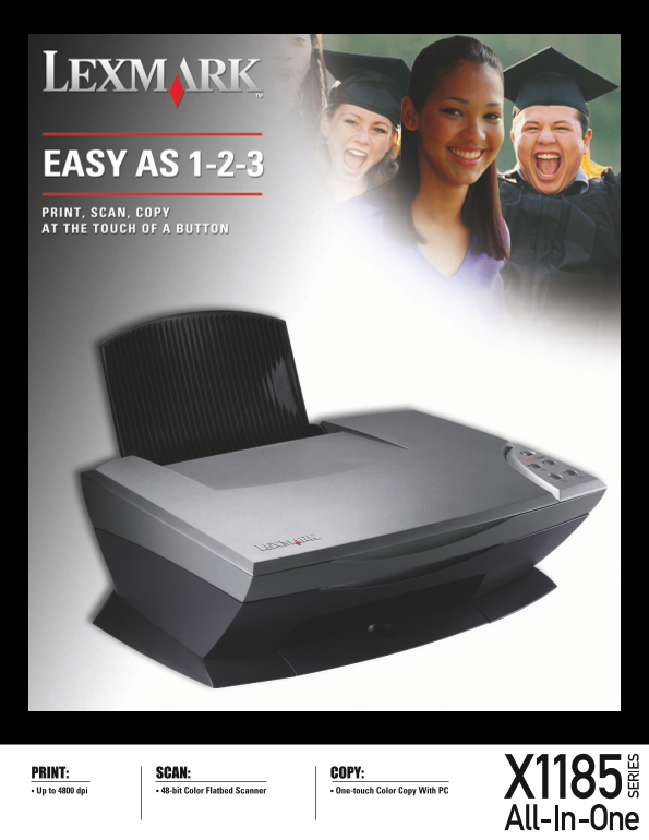 User's Guide for Lexmark X1185 - Page 1
