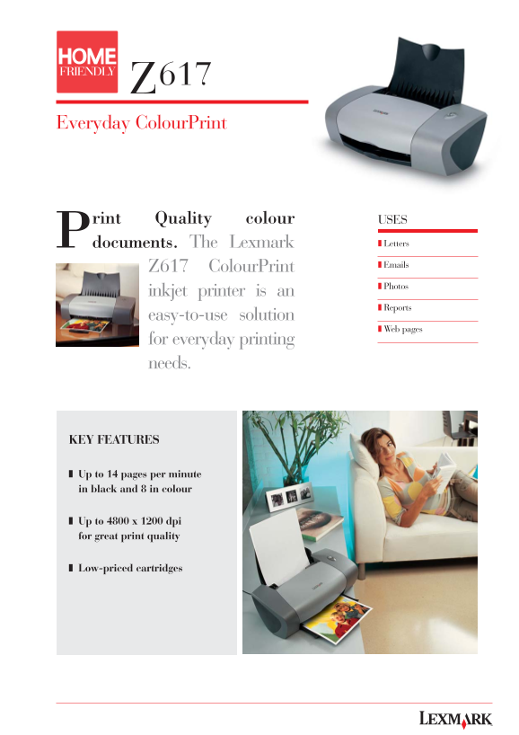 Lexmark Z617 User Guide - Page 1