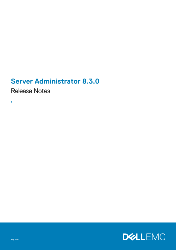 Dell Server Administrator 8.3.0 Release Notes - Page 1
