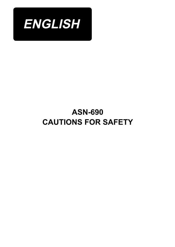 Juki Automatic Sewing Machine ASN-690 Series User Manual - Page 1