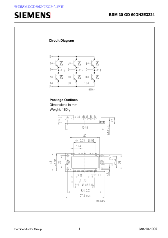 Siemens BSM 30 GD 60DN2E3224 User and Installation Guide - Page 1