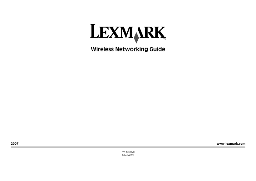 Lexmark Wireless Networking Guide - Page 1