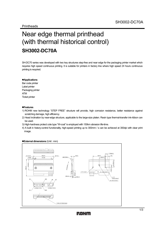 ROHM SH3002-DC70A User Guide - Page 1