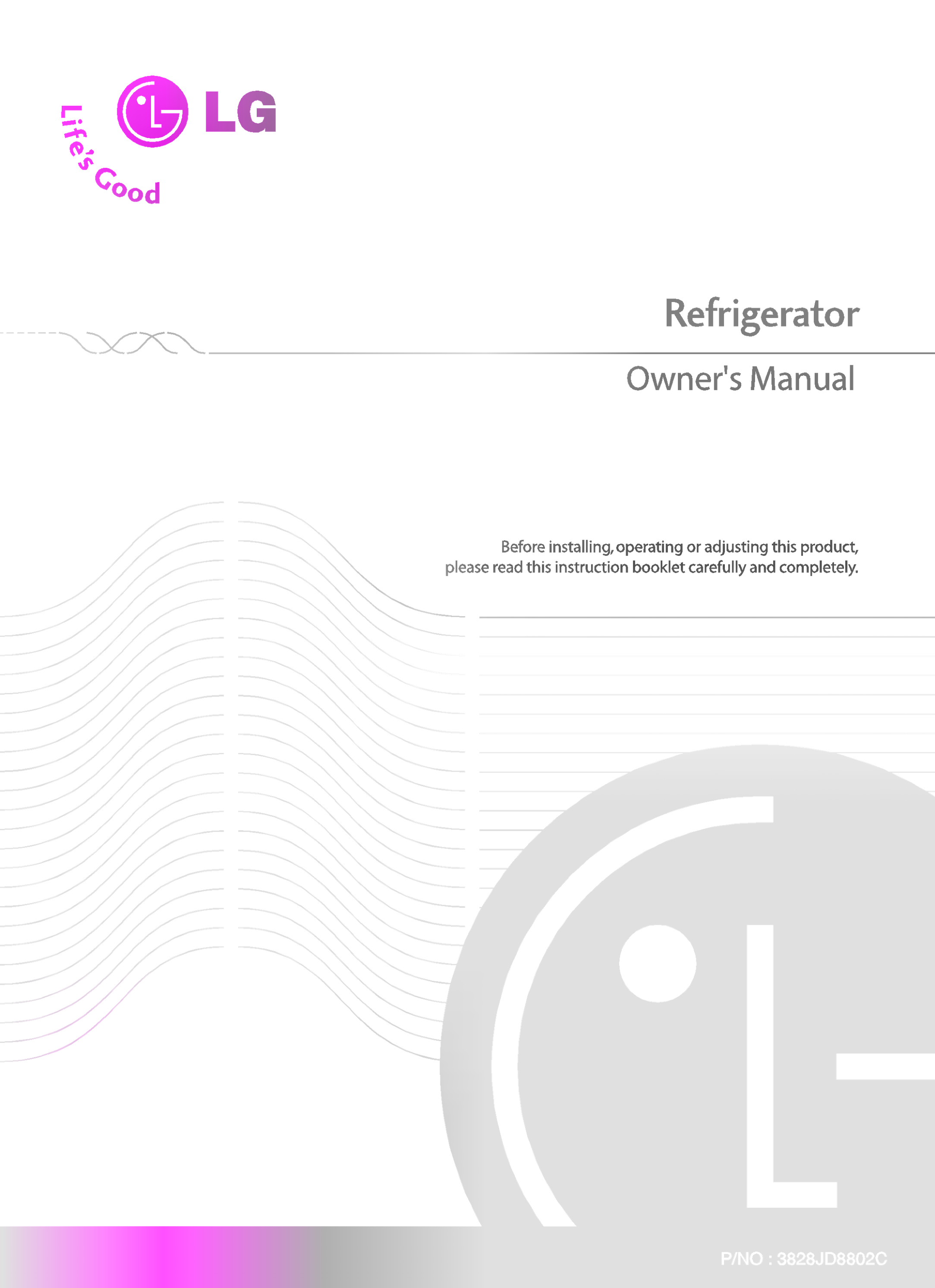 LG Side-by-Side Refrigerator GR- B217PGG.ABMPEHK Product Specifications - English - Page 1