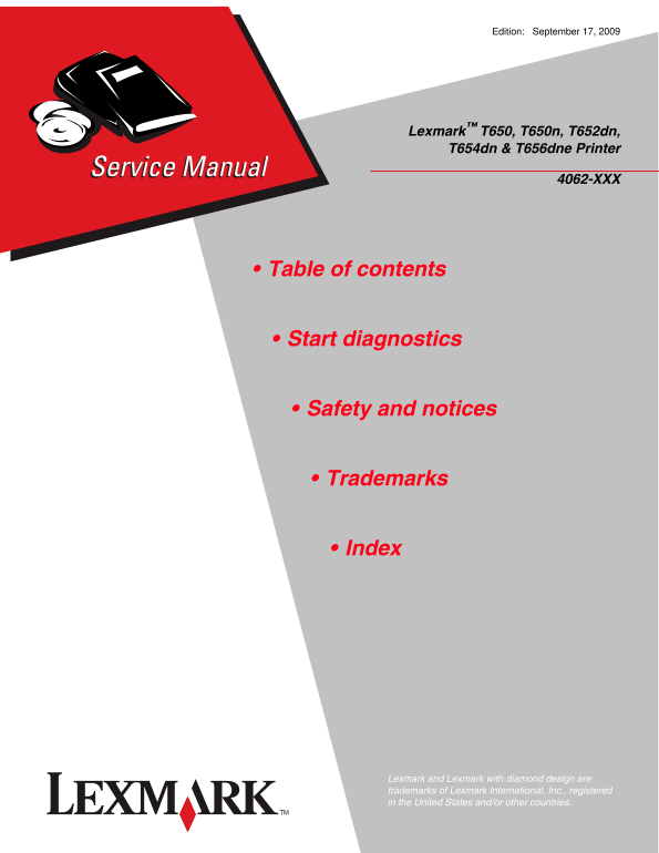 Lexmark T650/T650N/T652DN/T654DN/T656DNE User Guide - Page 1