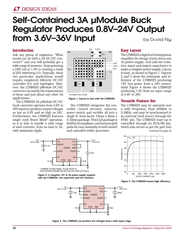 LINEAR LTM8025 User Guide - Page 1