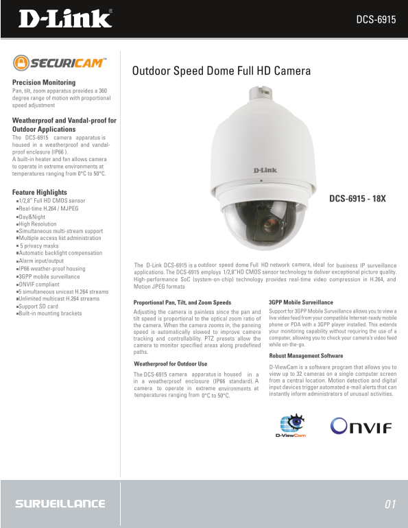 D-Link DCS-6915 User Guide - Page 1