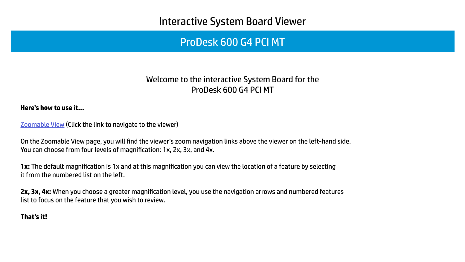 HP ProDesk 680 G4 Microtower PC - Motherboard Viewer - Page 1