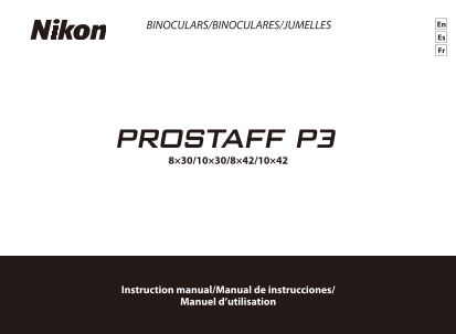 Nikon Binoculars MonocularsPROSTAFF P3 Instruction Manual English - Page 1