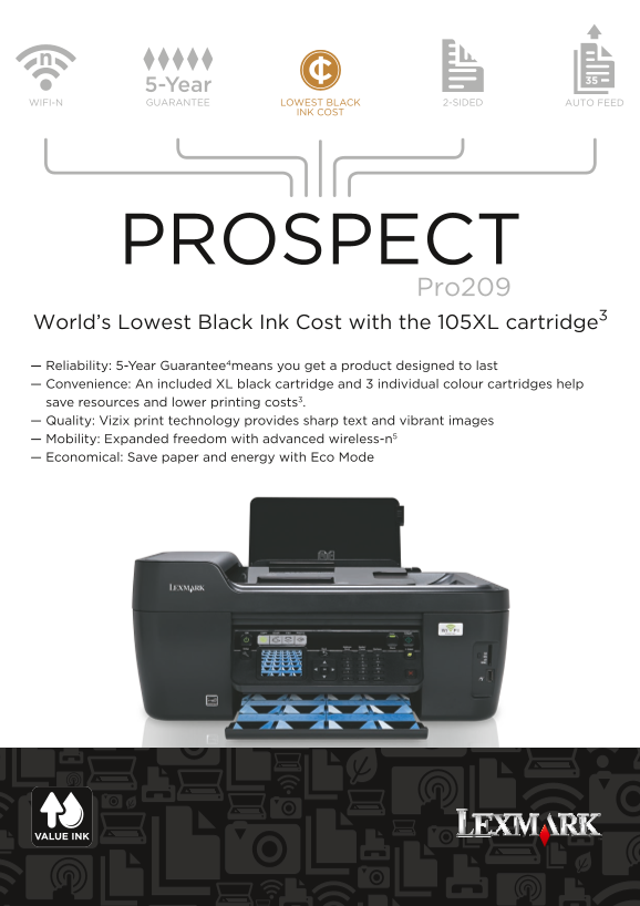 Lexmark Pro209 USER GUIDE - Page 1