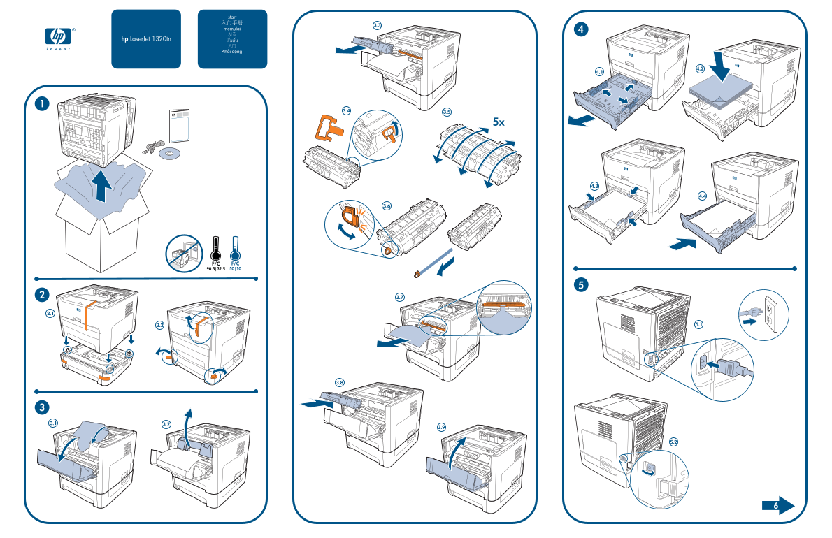 HP LaserJet 1320 Series Printer HP LaserJet 1320tn - (Multiple Language) Welcome Mat - Page 1