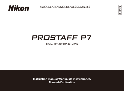 Nikon Binoculars & Monoculars PROSTAFF P7 Instruction Manual English - Page 1