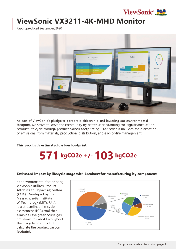 ViewSonic VX3211-4K-MHD Home Series Monitor User Guide - Page 1