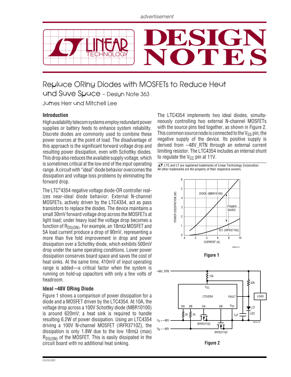 LINEAR dn363f Data Handbook - Page 1