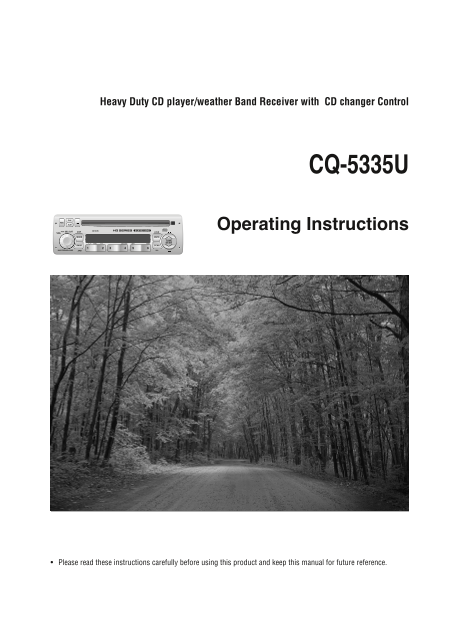 Panasonic CQ-5335U User Manual - Page 1