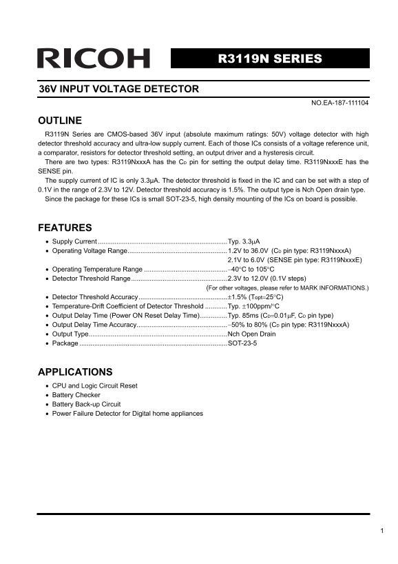 RICOH R3119N SERIES Owner's Manual User Guide - Page 1