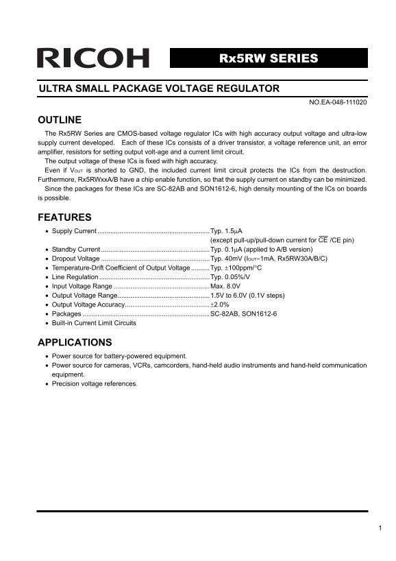 RICOH Rx5RW SERIES User's Guide (1) Owner's Manual - Page 1