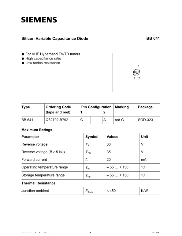 Siemens BB 641 User Guide (1)(1) - Page 1