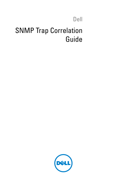 Dell Smart Plug-in Version 1.1 for HP Operations Manager 9.0 for Microsoft Windows SNMP Trap Owner's Manual - Page 1