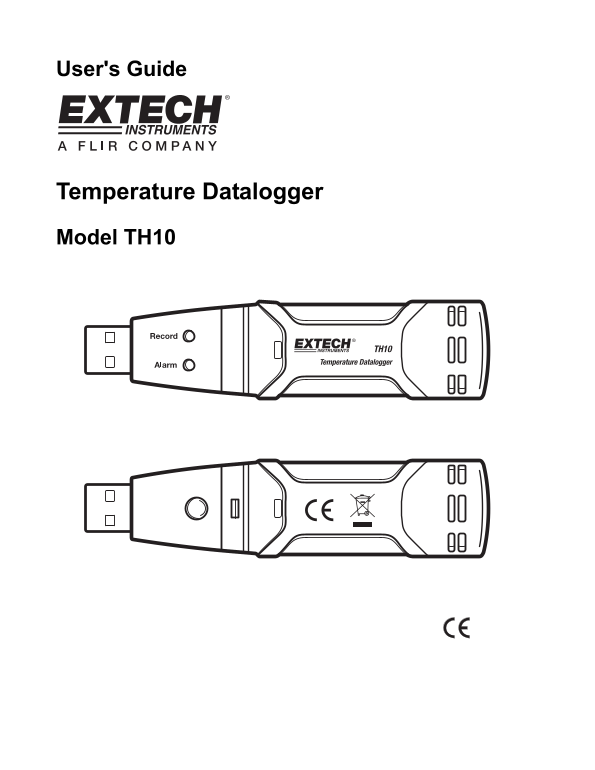 EXTECH TM300 Dual Input J-K Type Thermometer User's Manual and Instruction Booklet - Page 1