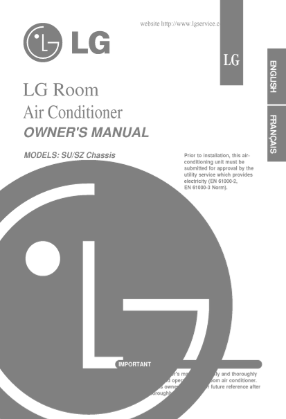 LG Split Air Conditioner Wall Mount Unit LS-C126UCM0.ACHCLAL User Manual - English Product Specifications - Page 1
