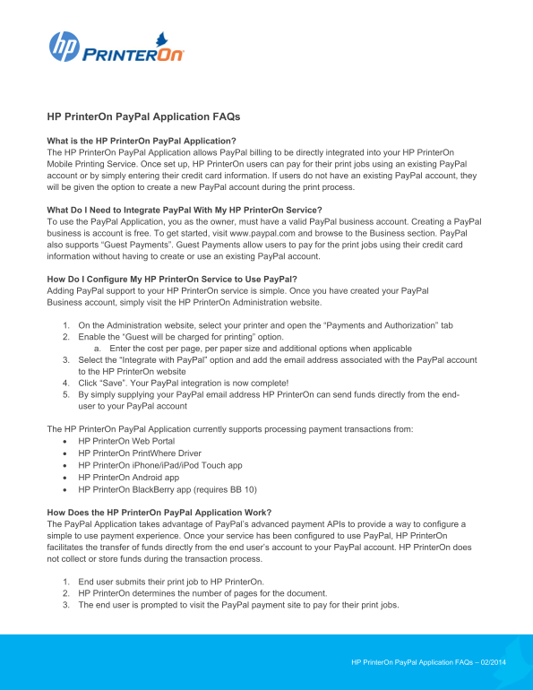 HP PrinterOn Enterprise - HP PrinterOn Enterprise User Guide - Page 1
