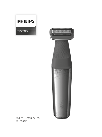 Philips Star Wars special edition waterproof design shaver SBG315 support & instruction manual User Guide - Page 1