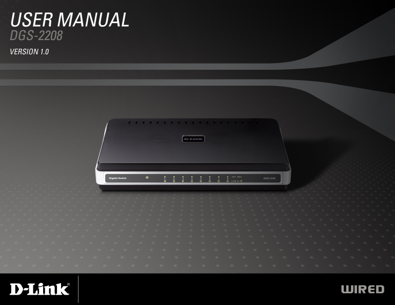 D-Link DGS-2208 User Guide - Page 1