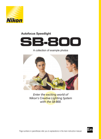 Nikon SB-800 Technical Guide - Page 1